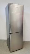 A KENWOOD FRIDGE FREEZER SILVER FINISH WITH TOTAL FROST FREE DUAL FRESH COOLING,