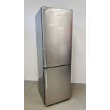 A KENWOOD FRIDGE FREEZER SILVER FINISH WITH TOTAL FROST FREE DUAL FRESH COOLING,