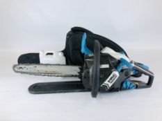 MAC ALLISTER PETROL CHAIN SAW IN CARRY CASE + ACCESSORIES, MODEL MCS WP40.