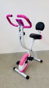 ULTRASPORT FOLDING EXERCISE BIKE AND ACCESSORIES - SOLD AS SEEN.