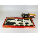 A COLLECTION OF HORNBY 00 GAUGE MODEL RAILWAY INCLUDING DIESEL ENGINES, ROLLING STOCK,