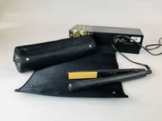 A PAIR OF HAIR STRAIGHTENERS MARKED GHD MODEL NO. GHD 4.2B - SOLD AS SEEN.