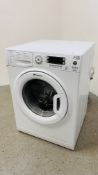 HOTPOINT ULTIMA 9KG A++ WASHING MACHINE (SOME CORROSION TO CABINET) - SOLD AS SEEN.