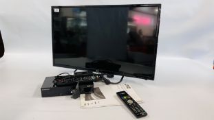 JVC 32 INCH HD-LED TELEVISION COMPLETE WITH REMOTE AND INSTRUCTIONS ALONG WITH A SAGEMOON FREEVIEW