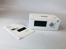 A JOHN LEWIS DAB DIGITAL / CLOCK RADIO WITH DOCK FOR IPHONE/IPOD AND INSTRUCTION MANUAL - SOLD AS