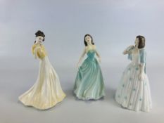 A GROUP OF 3 ROYAL DOULTON FIGURINES TO INCLUDE CLASSICS CHELSEA BETHANY HN 4326,