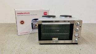 MORPHY RICHARDS STAINLESS STEEL CONVECTION MINI OVEN (BOXED) - SOLD AS SEEN.