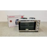 MORPHY RICHARDS STAINLESS STEEL CONVECTION MINI OVEN (BOXED) - SOLD AS SEEN.