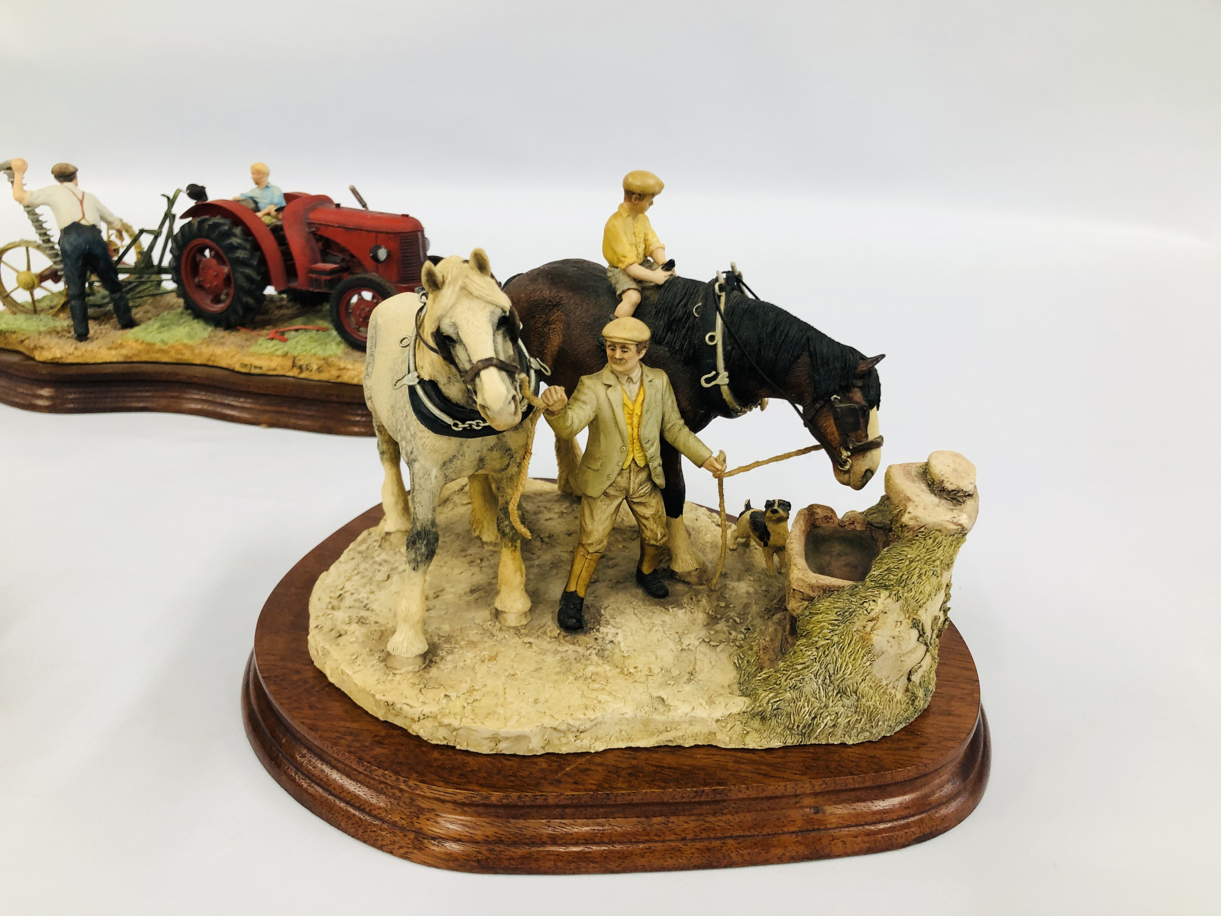 A GROUP OF 4 "BORDER FINE ART" MODELS TO INCLUDE YOU CAN LEAD A HORSE TO WATER BFA 202 ETC. - Image 6 of 7