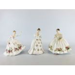 A GROUP OF 3 ROYAL DOULTON FIGURINES TO INCLUDE SHIRLEY HN 2702,