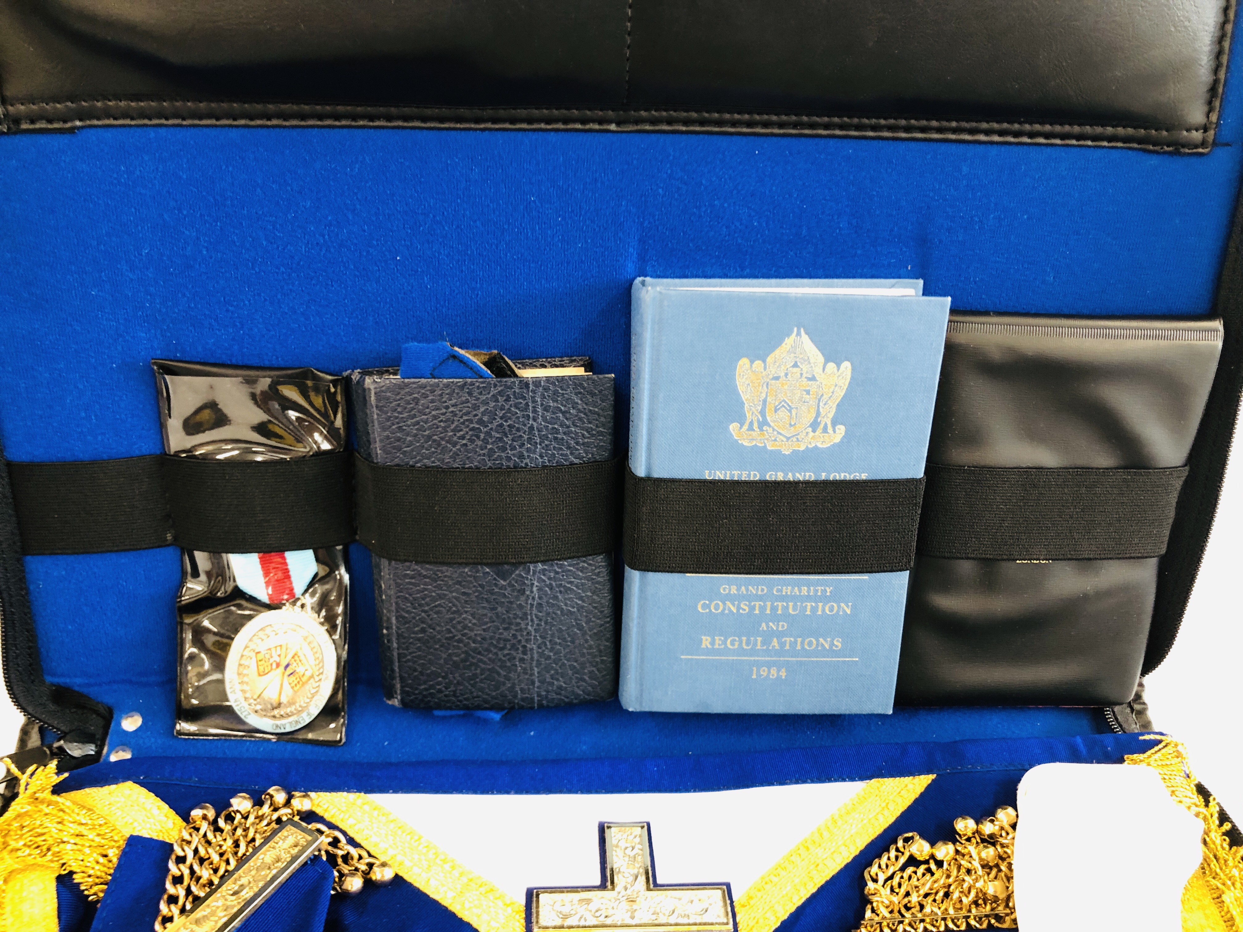 A GROUP OF "MIDDLESEX" MASONIC REGALIA IN CARRY CASE. - Image 4 of 4