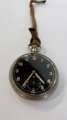 A VINTAGE MILITARY POCKET WATCH GS/T 008080.