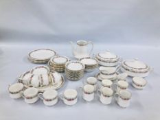 A COLLECTION OF ROYAL ALBERT AND PARAGON BELINDA PATTERN TEA, COFFEE AND DINNERWARE.