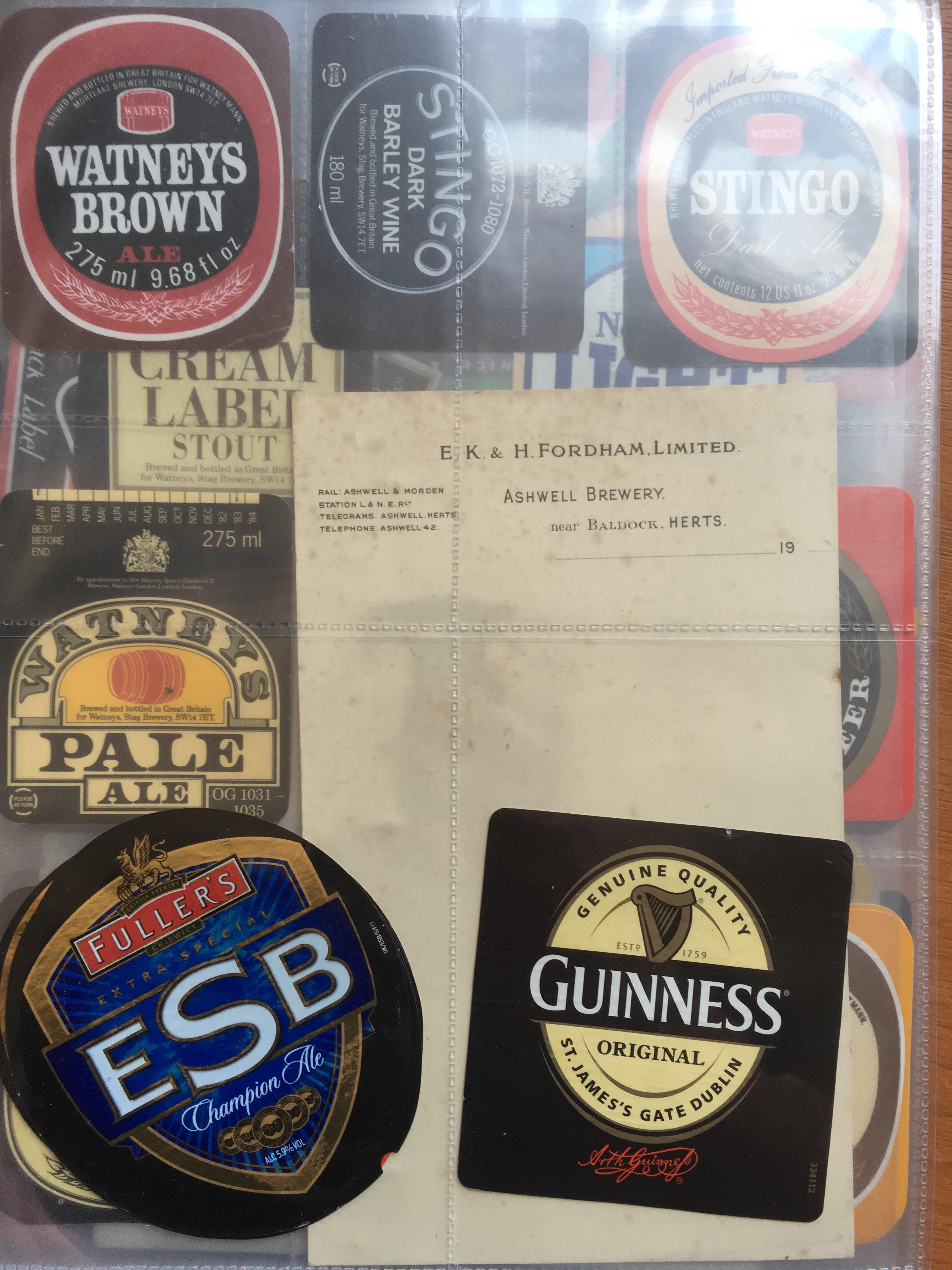 BINDER EPHEMERA WITH BEER LABELS, TAZOS, BOOKLETS ETC. - Image 8 of 10