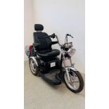 DRIVE SPORT RIDER ELECTRIC TRICYCLE WITH REAR BASKET WITH CHARGER AND KEY - SOLD AS SEEN.