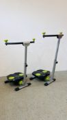 TWO TWIST & SHAPE EXERCISE MACHINES - SOLD AS SEEN.