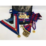 A GROUP OF SUPREME GRAND CHAPTER MASONIC REGALIA IN CARRY CASE.