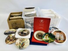 AN EXTENSIVE COLLECTION OF COLLECTORS PLATES TO INCLUDE FRANKLIN MINT, HORNSEA DAVENPORT EXAMPLES,