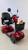 AN INVACARE LEO MOBILITY SCOOTER AND CHARGER (WITH KEY) AND PAPERWORK. ORIGINAL COST £1,599.