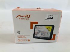 A BOXED MIO PILOT 15LM SAT NAV - SOLD AS SEEN.