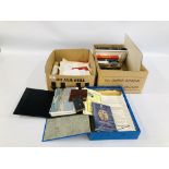 2 X BOXES CONTAINING A QUANTITY OF MASONIC RELATED EPHEMERA ETC.