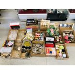 16 X BOXES CONTAINING AN EXTENSIVE QUANTITY OF HOUSEHOLD SUNDRIES, CHINA, GLASSWARE,