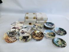 AN EXTENSIVE COLLECTION OF ASSORTED COLLECTOR'S PLATES TO INCLUDE ROYAL DOULTON, ROYAL WORCESTER,