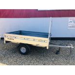 BRENDERUP GALVANISED SINGLE AXLE CAR TRAILER (UNBRAKED) APPROX 6FT,