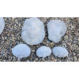 STONEWORK GARDEN FEATURES TO INCLUDE LION HEAD WALL MASK,
