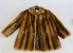 A VINTAGE FOURRURES R. CHAUMEIT MADAUTE AVIGNON FUR COAT.