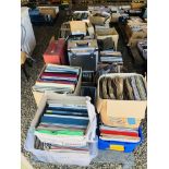 APPROX 30 BOXES CONTAINING LARGE QUANTITY OF MIXED RECORDS VARIOUS GENRES INCLUDING BOX SETS.