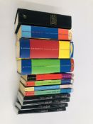 COLLECTION OF HARRY POTTER BOOKS AND DVD'S TO INCLUDE FIRST EDITIONS (8 BOOKS,