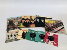 A GROUP OF VARIOUS "BEATLES" RECORDS TO INCLUDE PLEASE PLEASE ME,