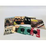 A GROUP OF VARIOUS "BEATLES" RECORDS TO INCLUDE PLEASE PLEASE ME,