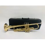 A CASED YAMAHA TRUMPET MODEL YTR 1335 SN 657346.