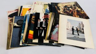 23 ASSORTED RECORDS TO INCLUDE PINK FLOYD, BOB MARLEY, THE WHO, DAVID BOWIE ETC.
