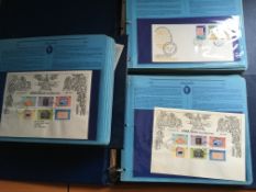 A COLLECTION OF 1979 ROWLAND HILL FIRST DAY COVERS IN THREE ALBUMS.