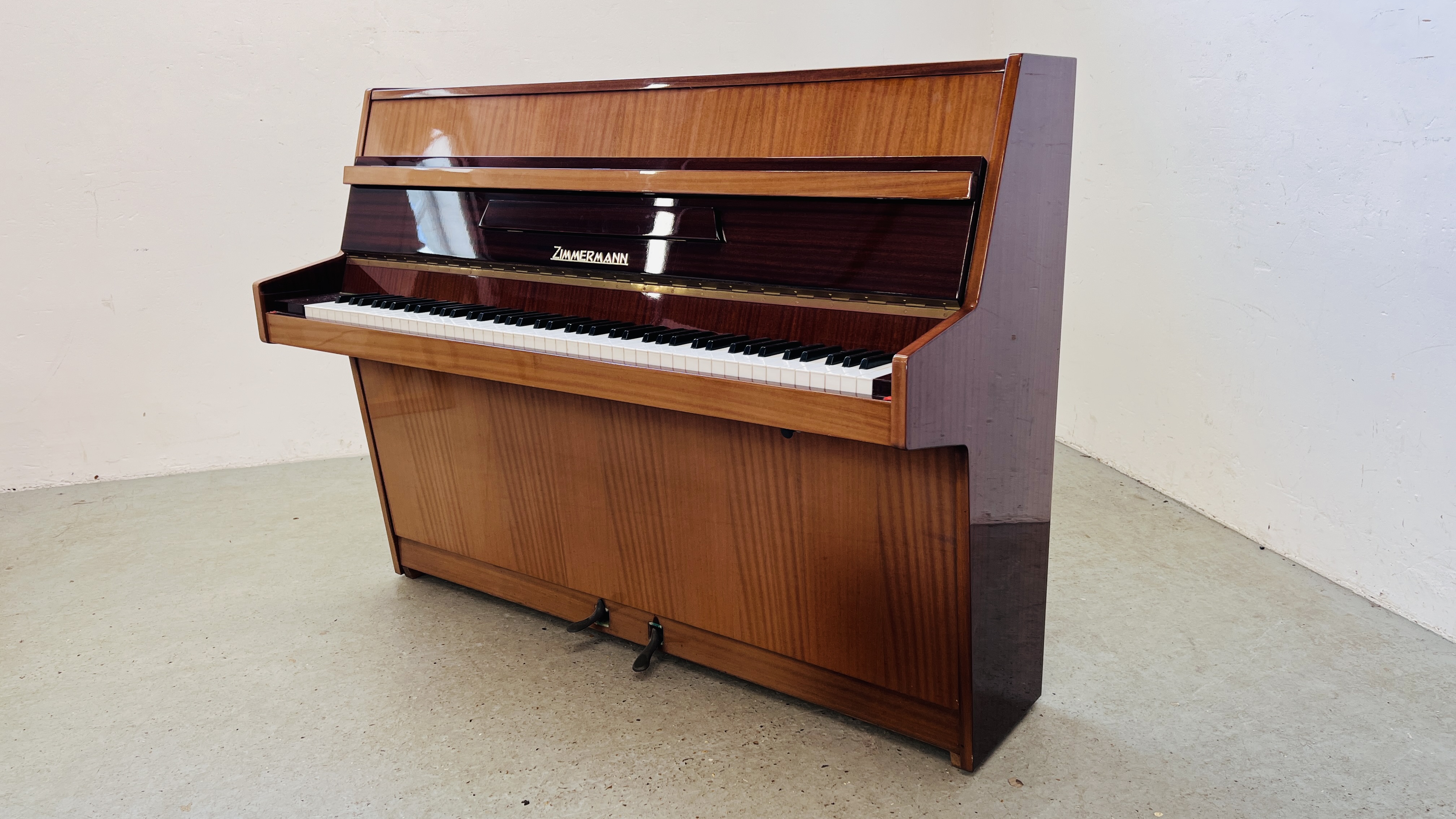 A ZIMMERMAN UPRIGHT PIANO AND STOOL W 142CM X D 53CM X H 108CM - Image 2 of 20