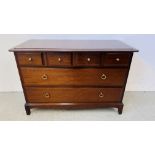 A STAG MINSTREL 4 OVER 2 DRAWER CHEST, W 107CM X D 47CM X H 72CM.