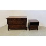 A STAG MINSTREL 4 OVER 2 DRAWER CHEST,