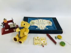 A GROUP OF VINTAGE TOYS TO INCLUDE BEATRIX POTTER PETER RABBITS RACE GAME,