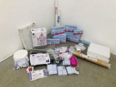 TWO BOXES CONTAINING A LARGE QUANTITY OF BAKING ACCESSORIES TO INCLUDE BOX SETS OF CUTTERS,