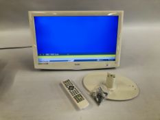 TECHNICA 21 INCH TELEVISION WITH REMOTE AND WALL BRACKET - SOLD AS SEEN.