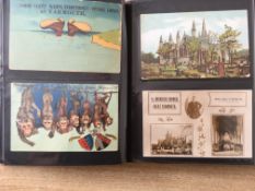 ALBUM OF GREAT YARMOUTH AREA POSTCARDS, MAINLY PULL-OUT OR COMIC TYPES, MAILING NOVELTY (4) ETC.
