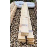 25 X 1.65M LENGTHS OF 125MM X 20MM TIMBER.