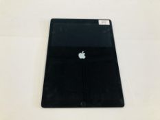 IPAD PRO 12.9 INCH SCREEN 64GB 2ND GENERATION SPACE GREY + LIGHTENING CABLE. - SOLD AS SEEN.