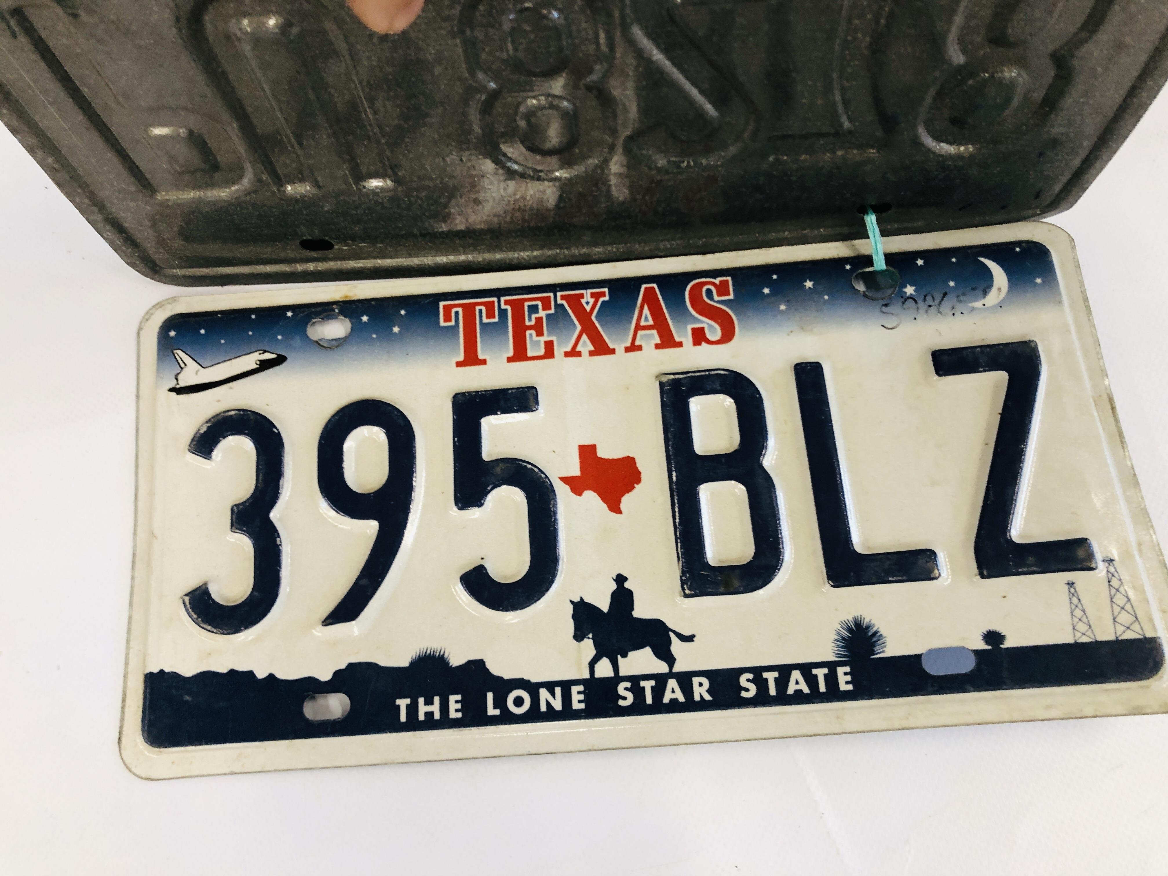 5 X ALUMINIUM AMERICAN LICENSE PLATES. - Image 5 of 5