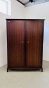 STAG MINSTREL DOUBLE WARDROBE W 127CM. D 59CM. H 178CM.