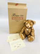 A LIMITED EDITION STEIFF "TEDDY BEAR" 1926 REPLICA EAR NUMBER 02752 COMPLETE WITH BOX AND