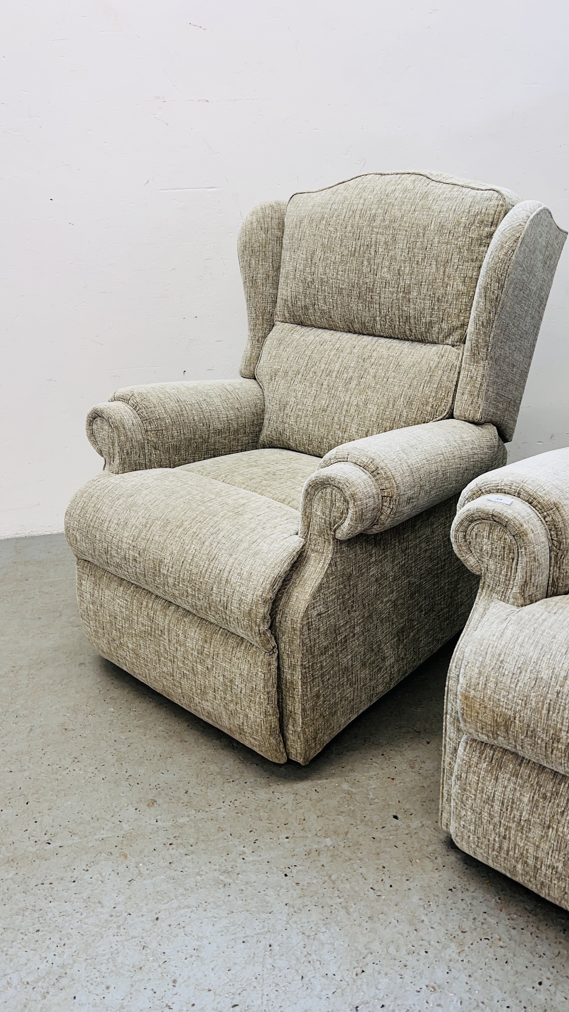 A GOOD QUALITY "SHERBORNE" TWO SEATER SOFA W 140CM X D 82CM X H 94CM ALONG WITH A MATCHING ARMCHAIR. - Image 8 of 14